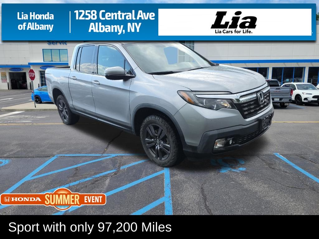Lunar Silver Metallic 2019 Honda Ridgeline Pickup Truck All-Wheel Drive 6-Speed Automatic
