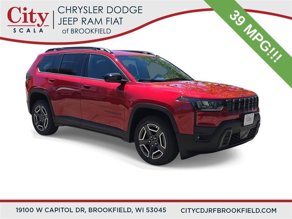 Red Hot Pearlcoat 2026 Jeep Cherokee Laredo 4WD SUV / Crossover Four-Wheel Drive Continuously Variable Transmission