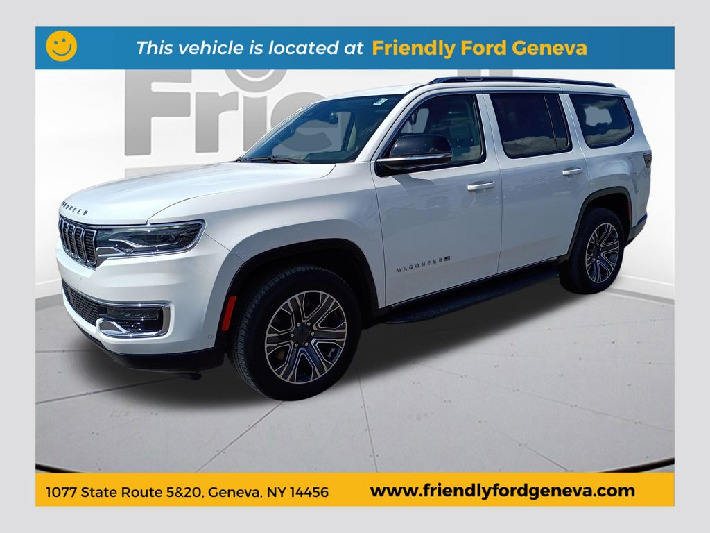 Bright White Clearcoat 2024 Jeep Wagoneer 4WD SUV / Crossover Four-Wheel Drive 8-Speed Automatic