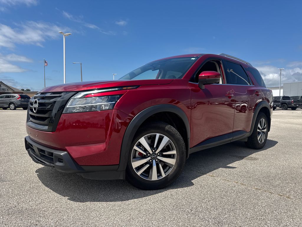 Red (Scarlet) 2024 Nissan Pathfinder SUV / Crossover All-Wheel Drive 9-Speed Automatic