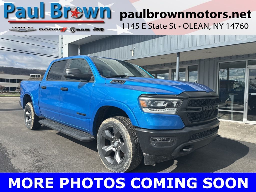 Hydro Blue Pearlcoat 2023 RAM 1500 Big Horn Crew Cab 4WD Pickup Truck Four-Wheel Drive 8-Speed Automatic