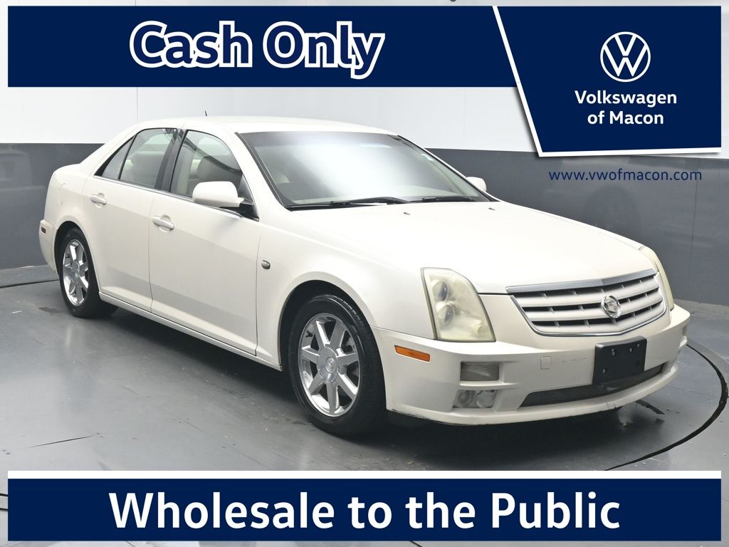 Diamond White 2005 Cadillac STS V6 RWD Sedan Rear-Wheel Drive 5-Speed Automatic