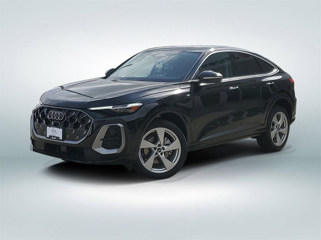 Mythos Black Metallic 2025 Audi Q5 Sportback Sedan All-Wheel Drive 7-Speed Automatic