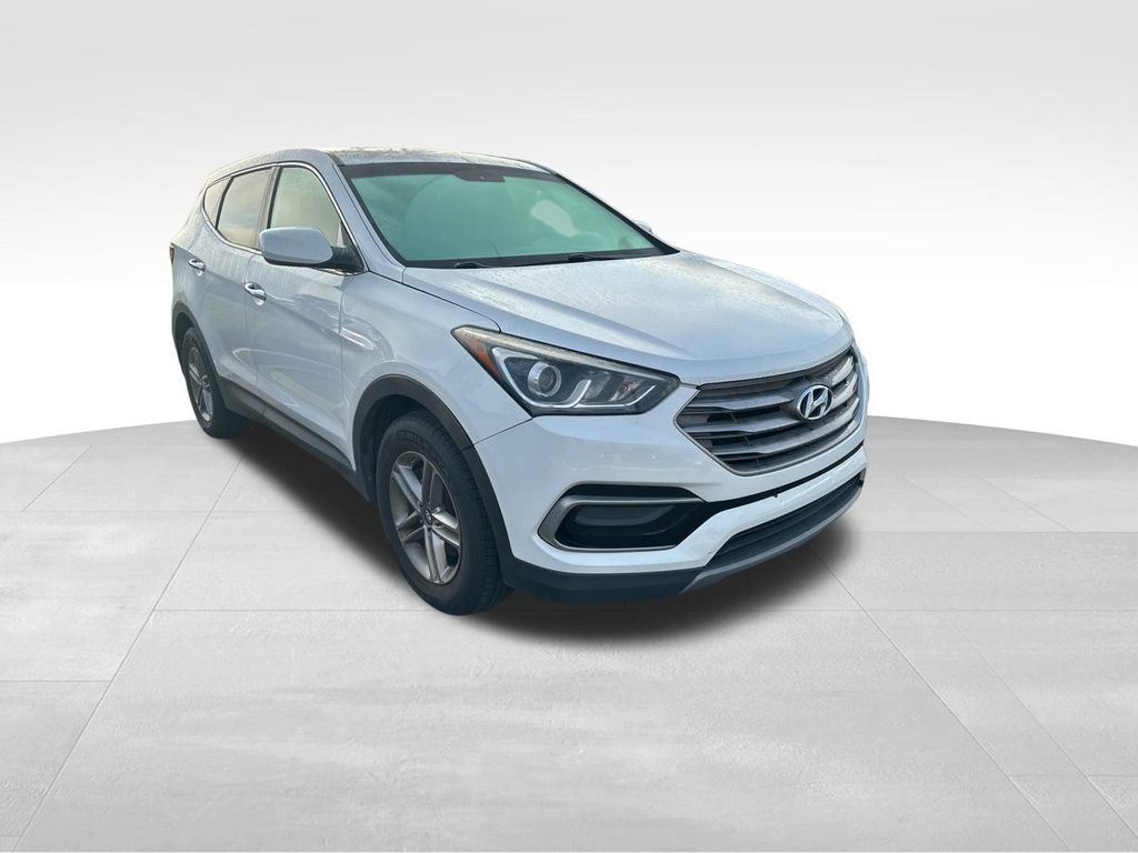 2017 Frost White Pearl Hyundai Santa Fe Sport 2.4 Base AWD SUV