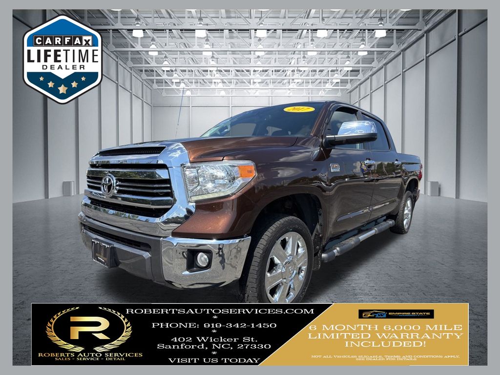 Sunset Bronze 2017 Toyota Tundra Pickup Truck Four-Wheel Drive 6-Speed Automatic Overdrive