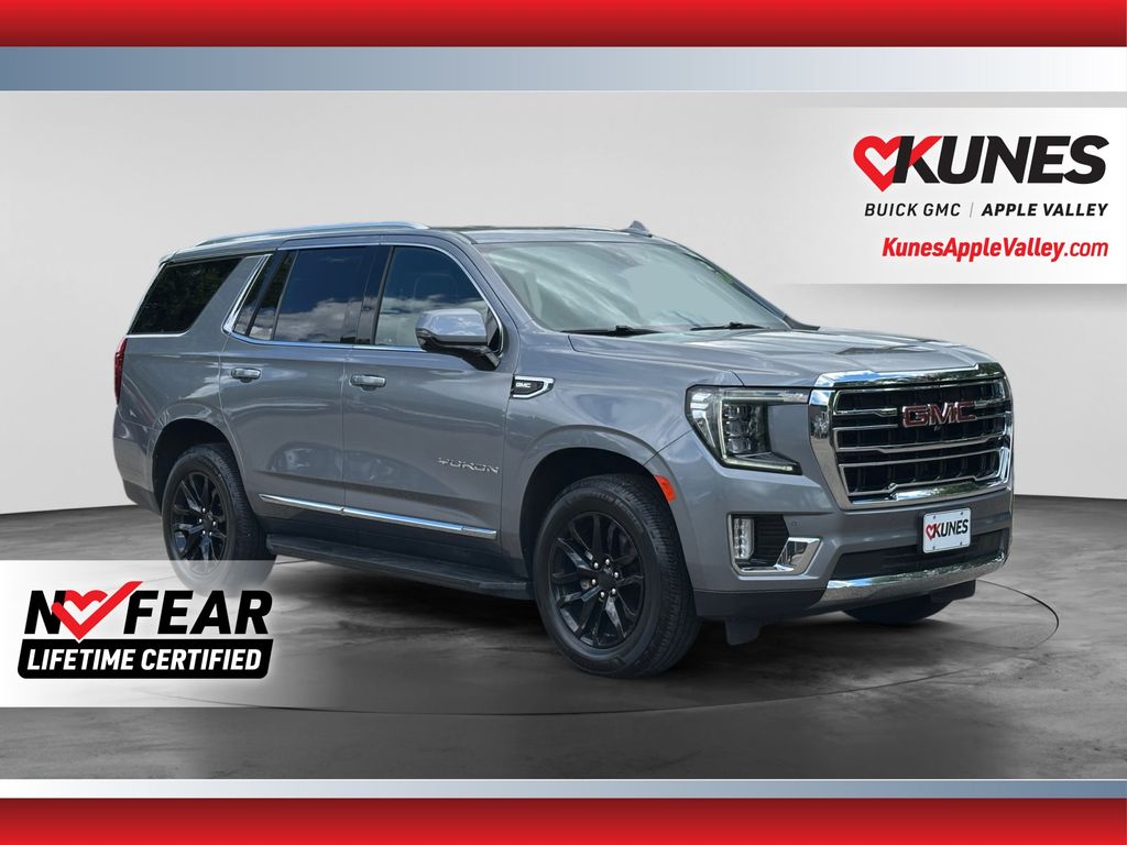 Gray (Satin Steel Metallic) 2022 GMC Yukon SUV / Crossover Four-Wheel Drive 