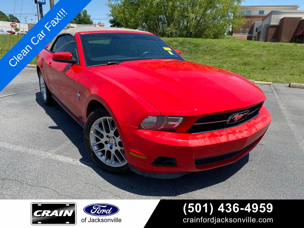 Race Red 2012 Ford Mustang Convertible Rear-Wheel Drive 6-Speed Automatic