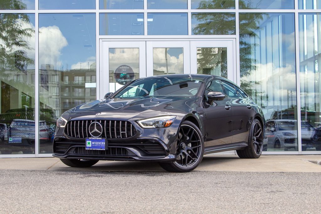 Gray 2020 Mercedes-Benz AMG GT Sedan All-Wheel Drive 9-Speed Automatic