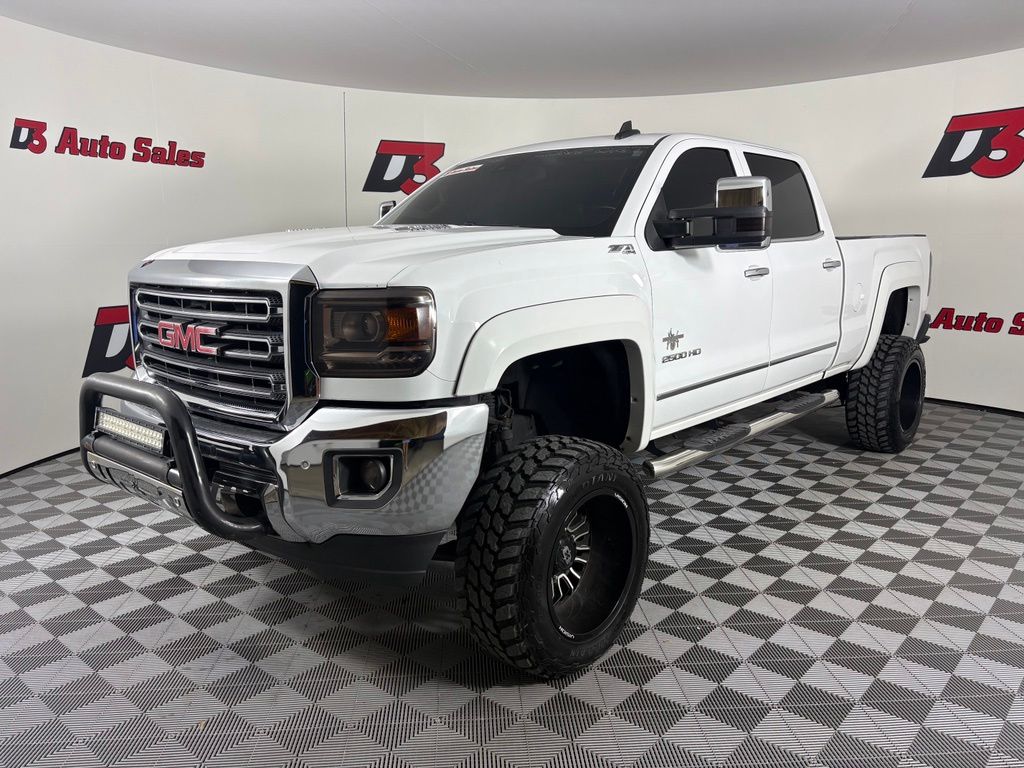 Summit White 2015 GMC Sierra 2500HD Pickup Truck Four-Wheel Drive 6-Speed Automatic