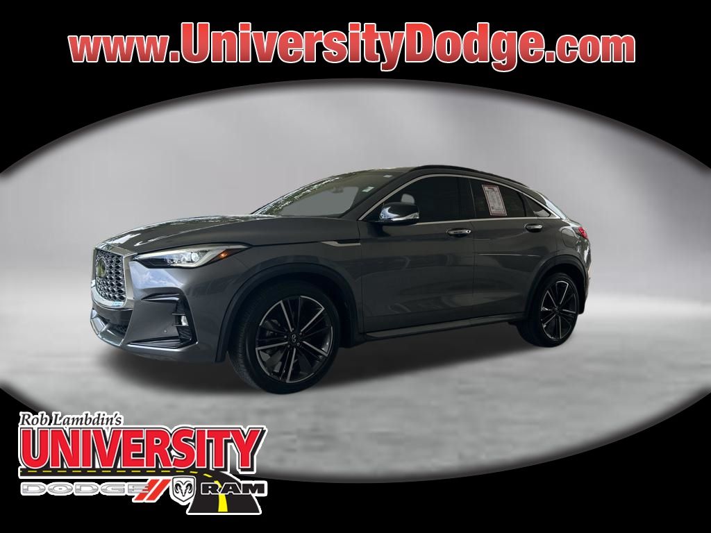 Gray (Graphite Shadow) 2023 INFINITI QX55 Essential AWD SUV / Crossover All-Wheel Drive Continuously Variable Transmission