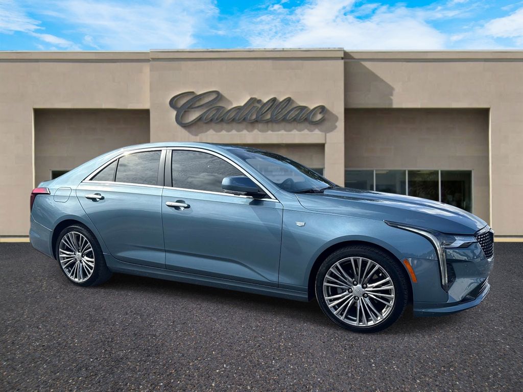 Gray (Steel Metallic) 2024 Cadillac CT4 Premium Luxury RWD Sedan Rear-Wheel Drive 8-Speed Automatic