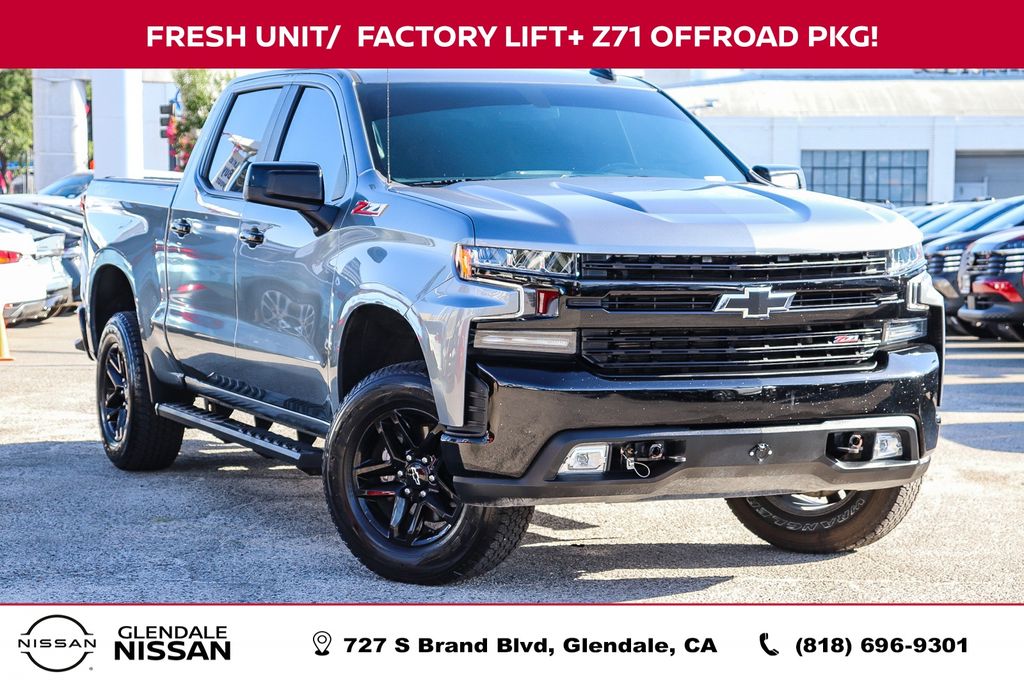 Gray (Satin Steel Metallic) 2021 Chevrolet Silverado 1500 Pickup Truck Four-Wheel Drive Automatic