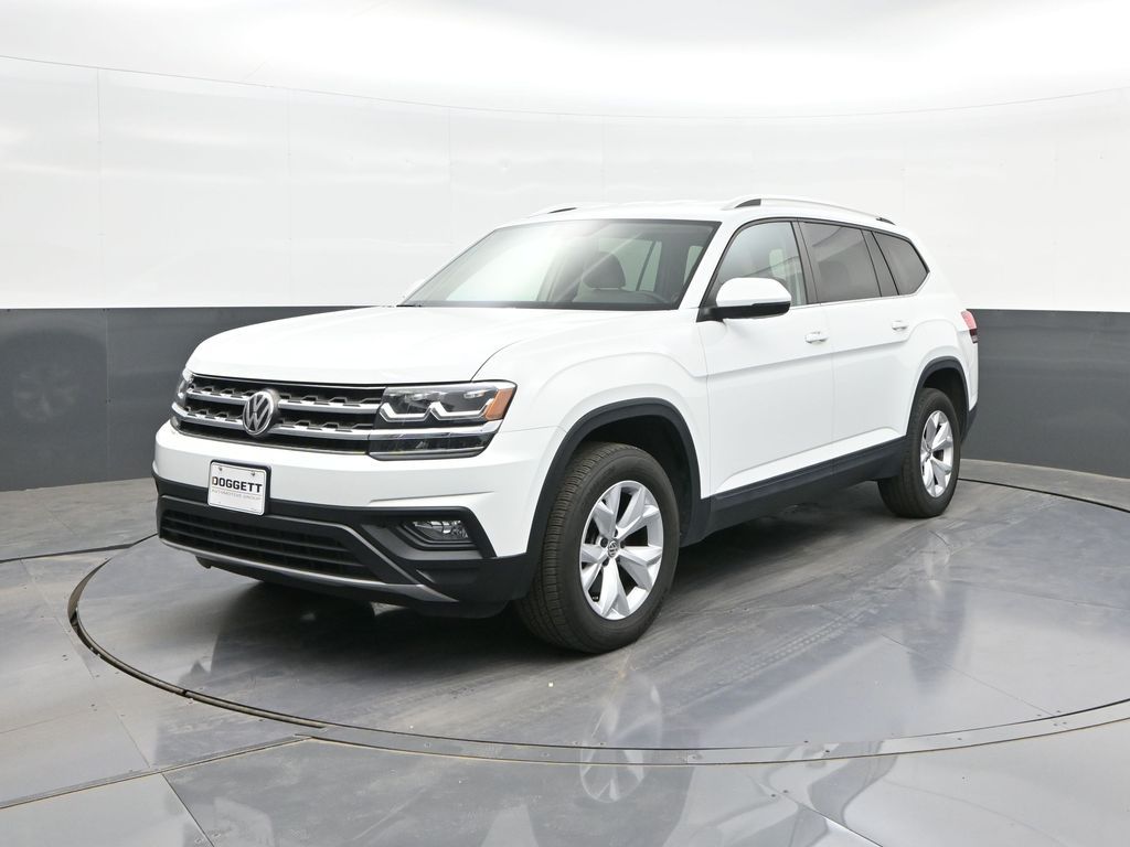 Pure White 2019 Volkswagen Atlas SUV / Crossover Front-Wheel Drive 8-Speed Automatic