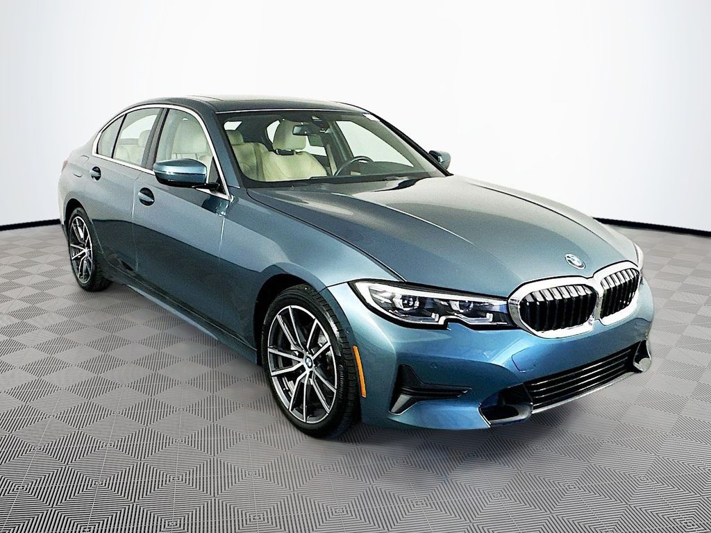 Blue 2021 BMW 3 Series Sedan All-Wheel Drive 8-Speed Automatic