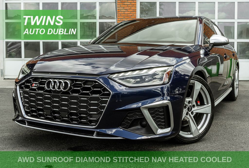 Blue Metallic 2020 Audi S4 Sedan All-Wheel Drive 8-Speed Automatic