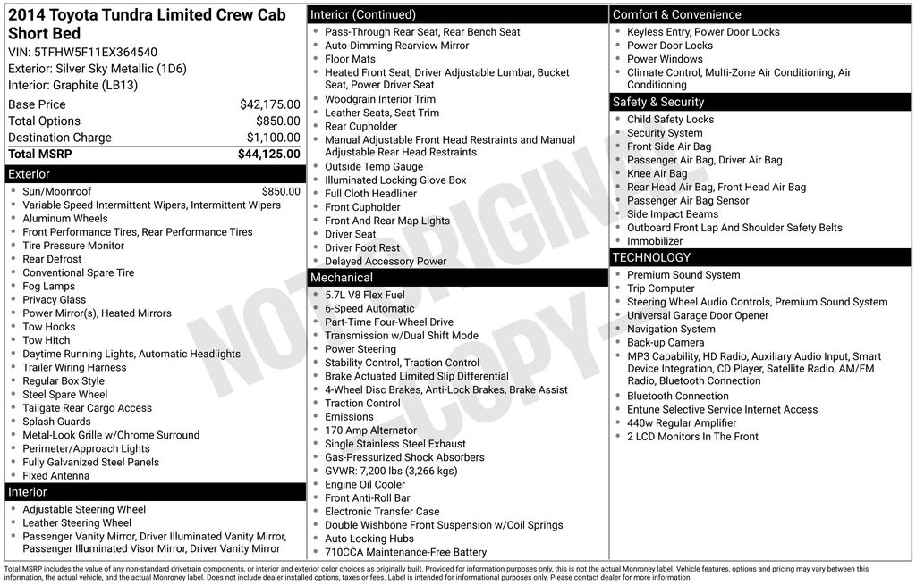 Used 2014 Silver Toyota Limited image 11