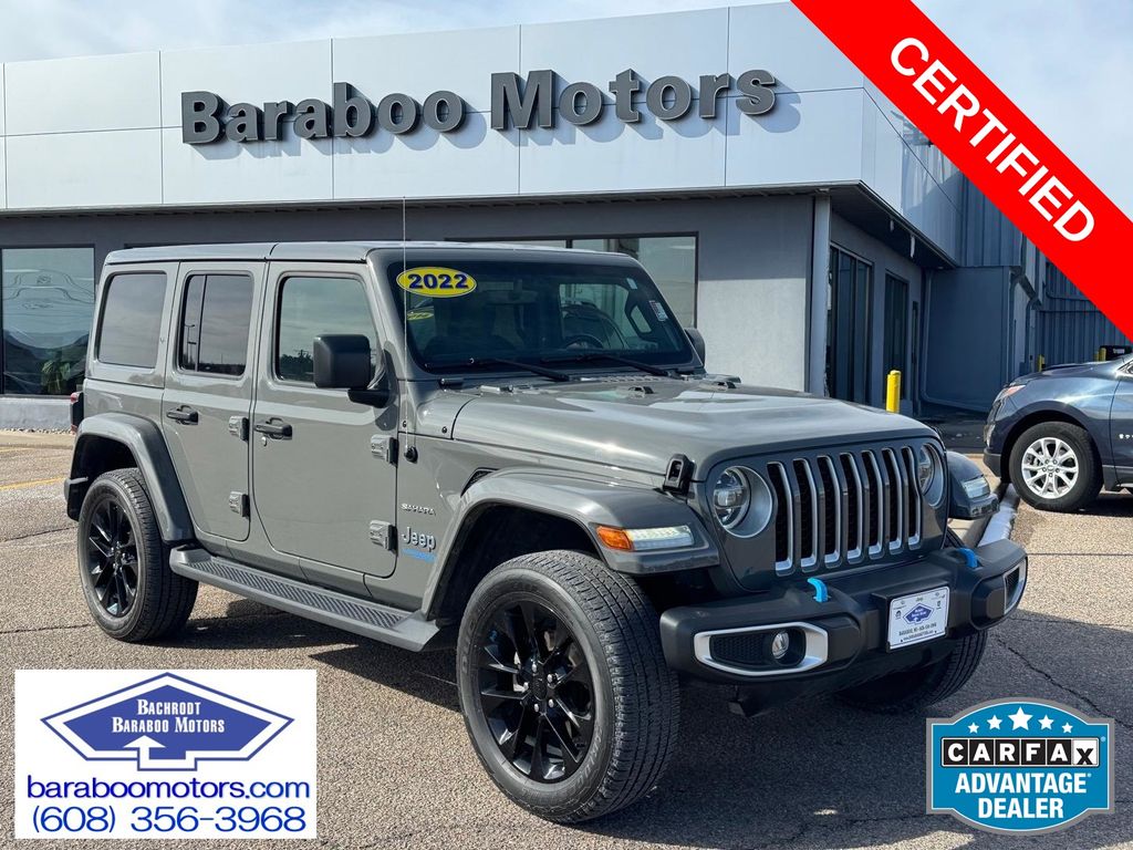Sting-Gray Clearcoat 2022 Jeep Wrangler 4xe Sahara 4WD SUV / Crossover Four-Wheel Drive 8-Speed Automatic