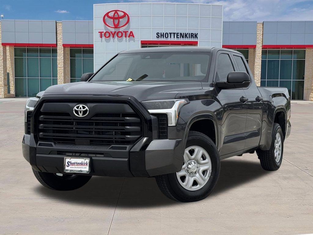 Magnetic Gray Metallic 2026 Toyota Tundra SR Double Cab RWD Pickup Truck 4X2 Automatic