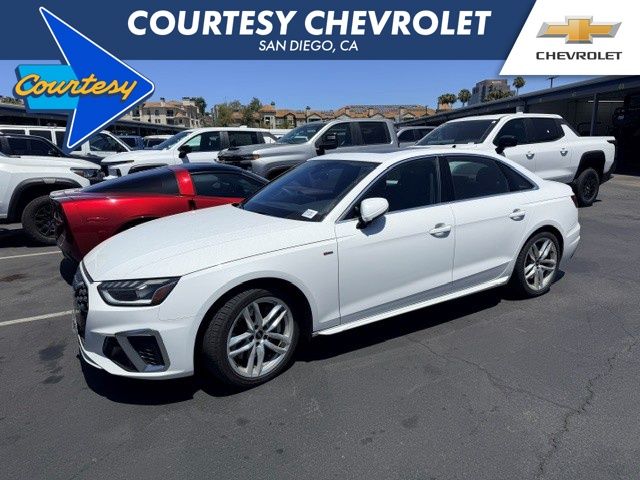 Arkona White 2024 Audi A4 Sedan All-Wheel Drive 7-Speed Automatic