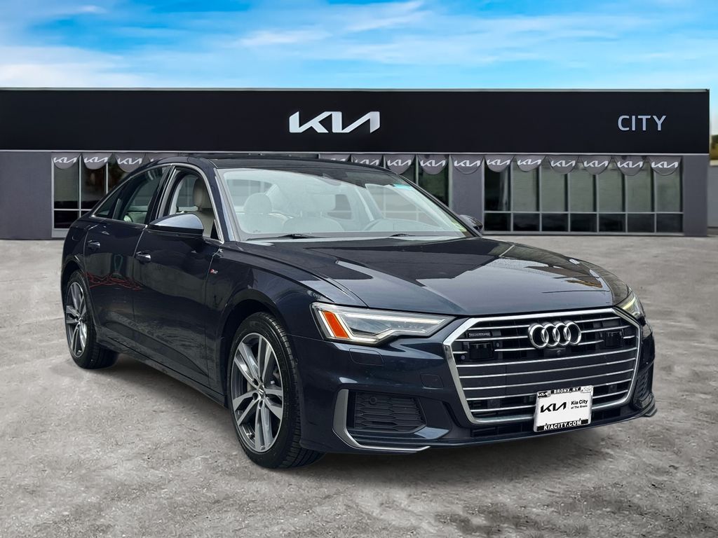 Blue 2019 Audi A6 Sedan All-Wheel Drive 7-Speed Automatic