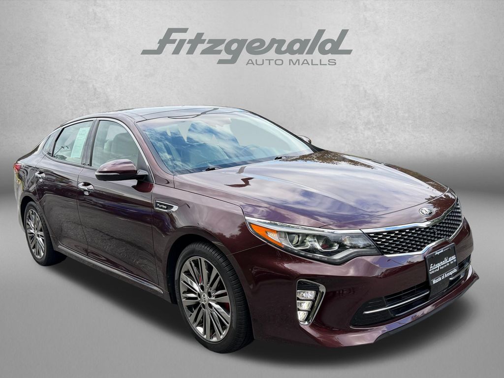 Red (Sangria) 2018 Kia Optima Sedan Front-Wheel Drive 6-Speed Automatic