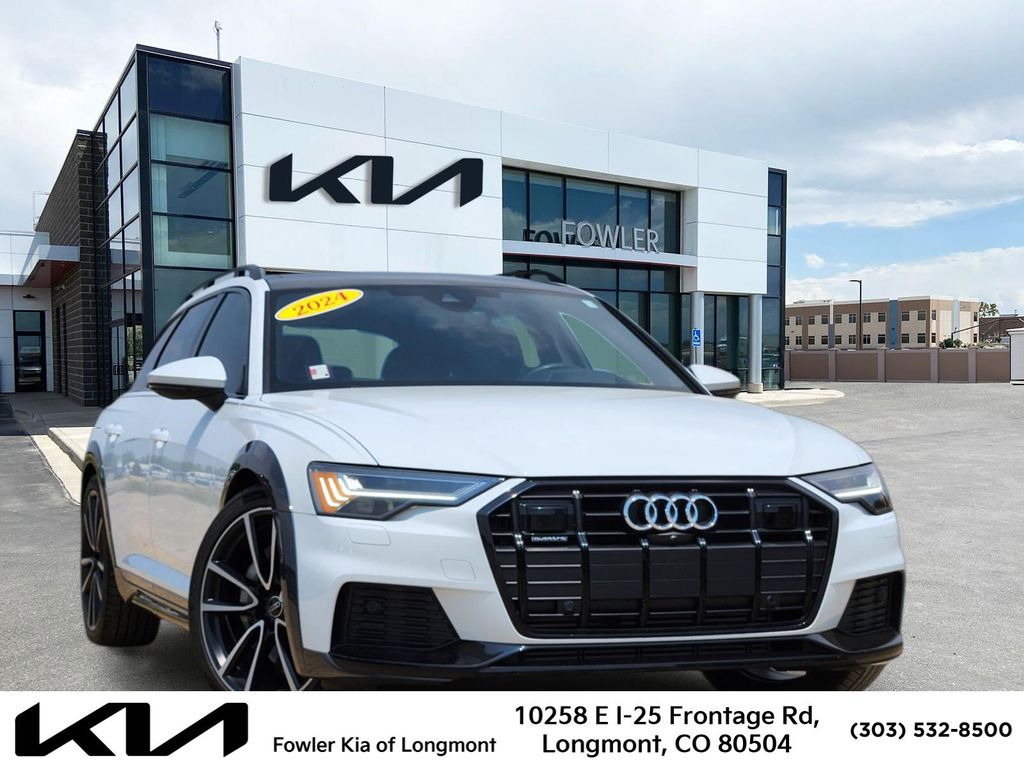 Glacier White Metallic 2024 Audi A6 Allroad Wagon All-Wheel Drive 7-Speed Automatic