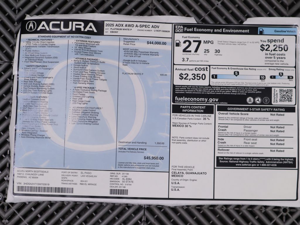 2025 Acura ADX A-SPEC ADVANCE 9