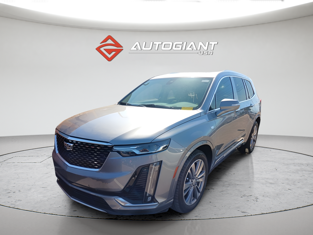 Gray (Satin Steel Metallic) 2021 Cadillac XT6 Premium Luxury FWD SUV / Crossover Front-Wheel Drive 9-Speed Automatic