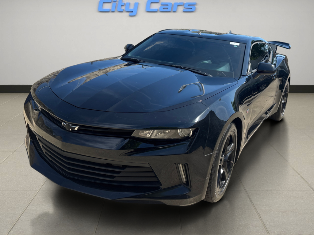 Black 2018 Chevrolet Camaro 1LT Coupe RWD Coupe Rear-Wheel Drive 8-Speed Automatic