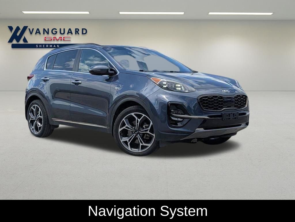 Pacific Blue 2020 Kia Sportage SX AWD SUV / Crossover  6-Speed Automatic Overdrive