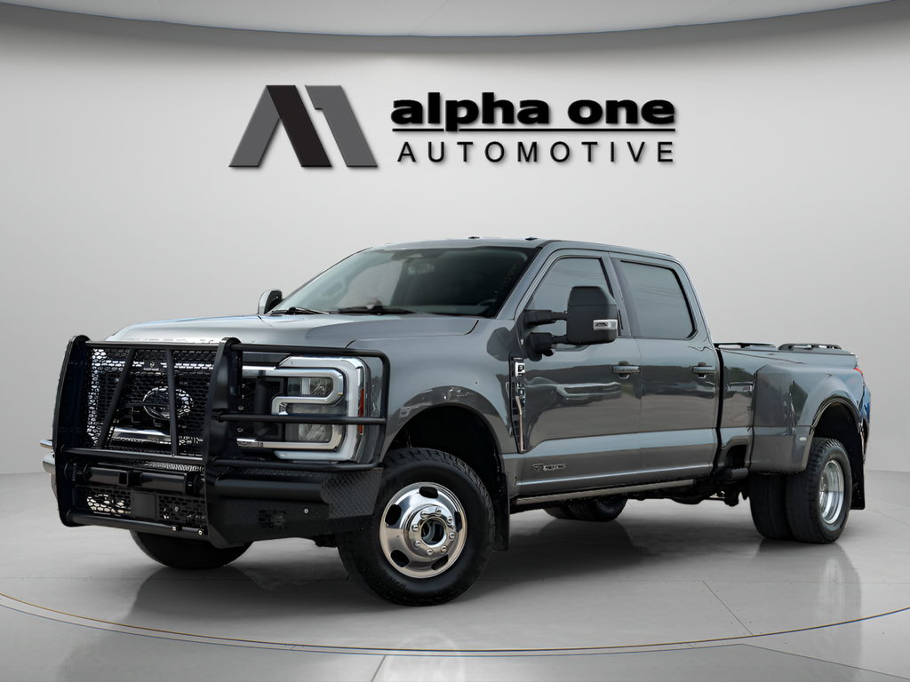 Gray Metallic 2024 Ford F-350 Super Duty Pickup Truck Four-Wheel Drive Automatic