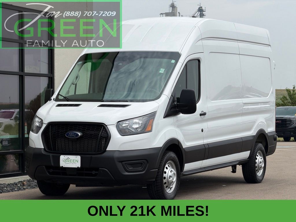 White 2025 Ford Transit Cargo Van All-Wheel Drive 10-Speed Automatic