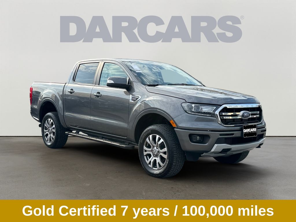 Gray Metallic 2023 Ford Ranger Lariat SuperCrew 4WD Pickup Truck Four-Wheel Drive Automatic