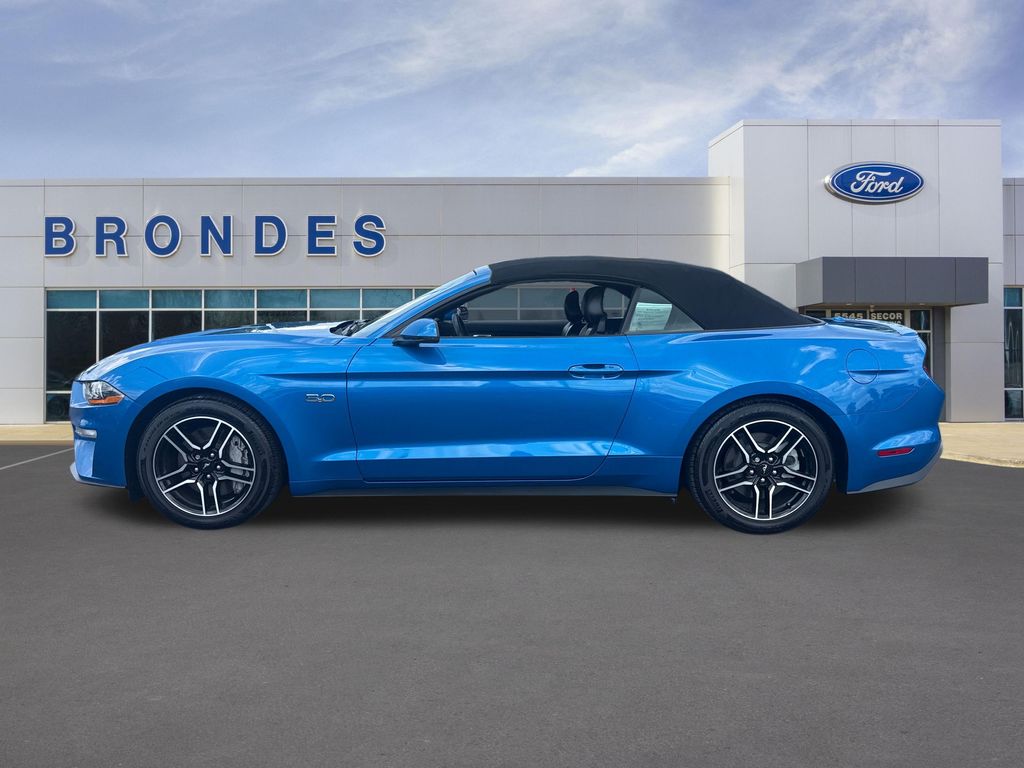 Velocity Blue Metallic 2021 Ford Mustang Convertible Rear-Wheel Drive Automatic