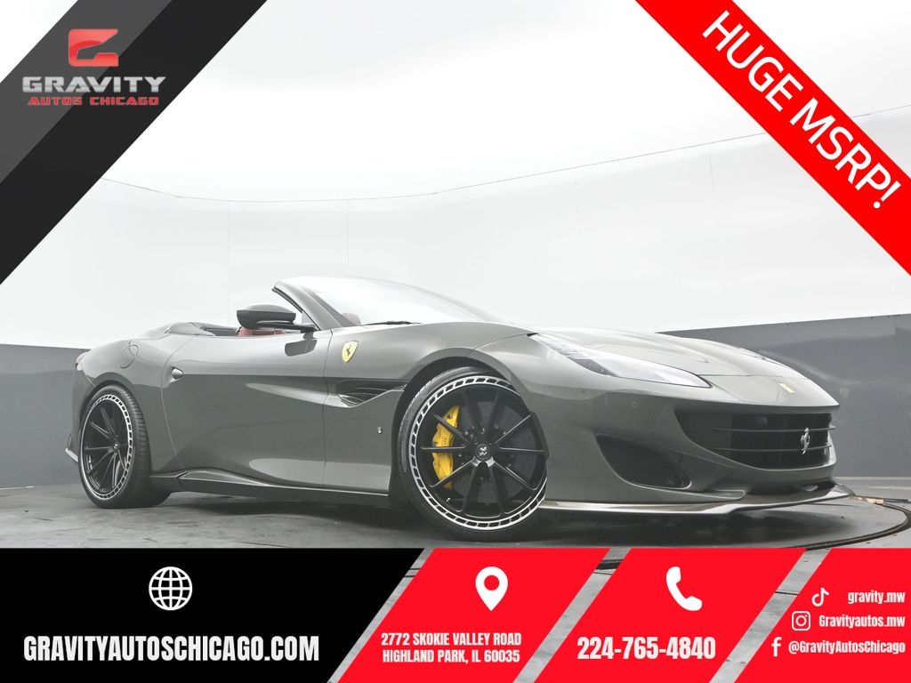 Grigio Scuro 2020 Ferrari Portofino Convertible Rear-Wheel Drive 7-Speed Automatic