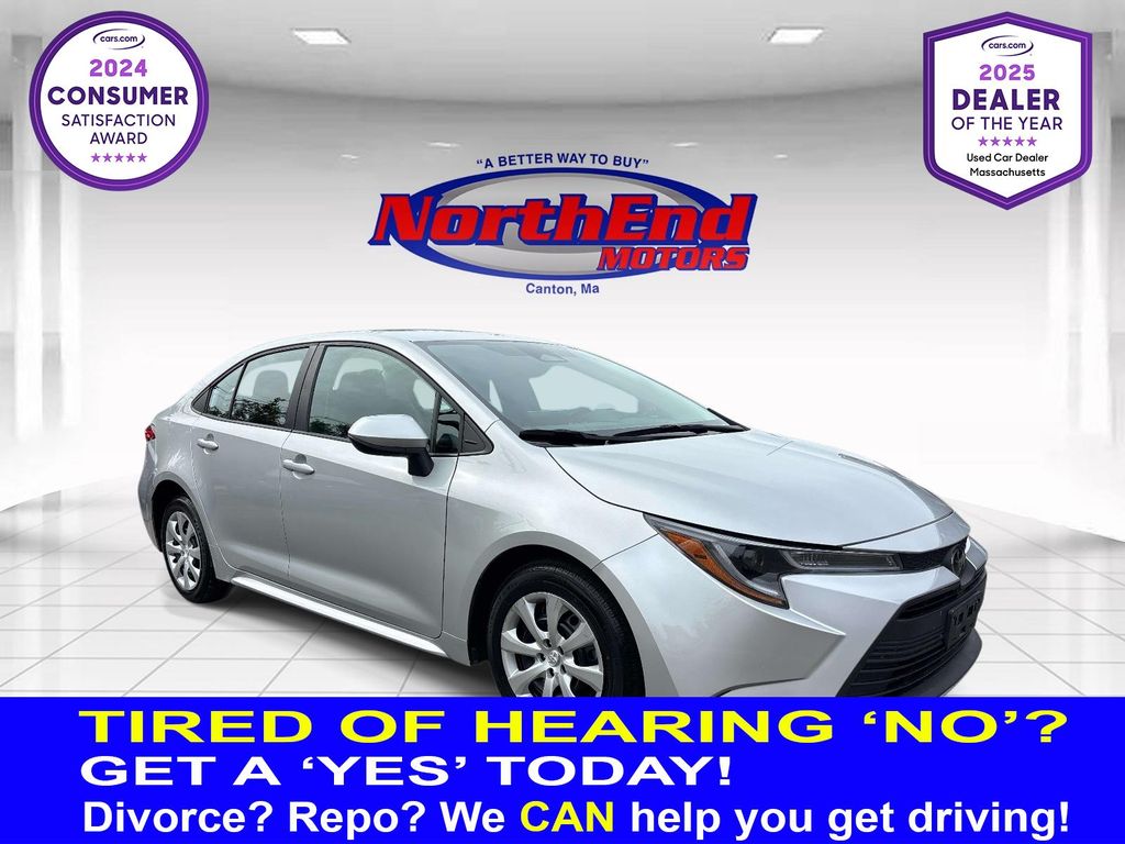 Classic Silver Metallic 2024 Toyota Corolla LE FWD Sedan Front-Wheel Drive Continuously Variable Transmission