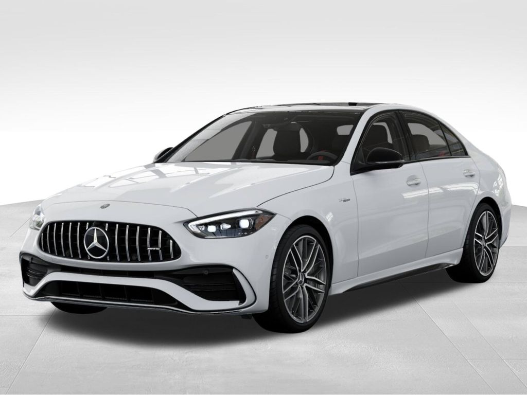 White 2026 Mercedes-Benz C-Class Sedan All-Wheel Drive 9-Speed Automatic