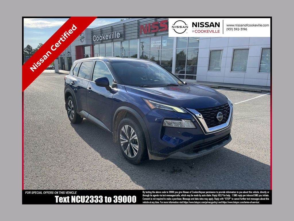 Caspian Blue Metallic 2022 Nissan Rogue SUV / Crossover Front-Wheel Drive Continuously Variable Transmission
