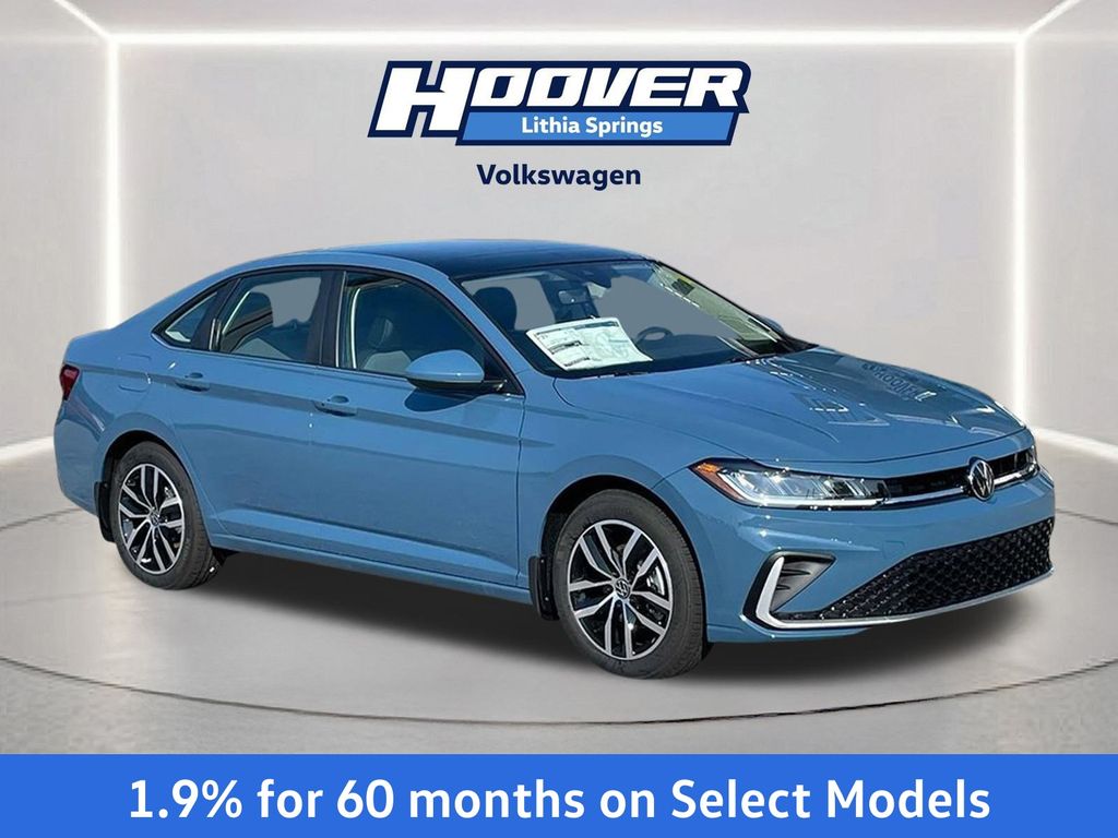 Monterey Blue 2025 Volkswagen Jetta Sedan Front-Wheel Drive 8-Speed Automatic