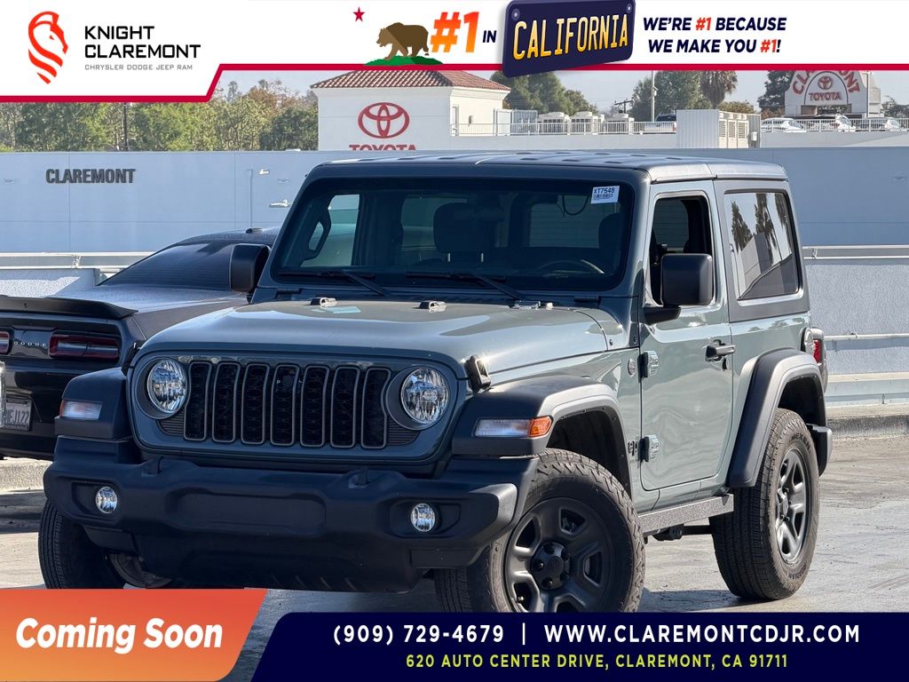 Anvil Clearcoat 2025 Jeep Wrangler SUV / Crossover Four-Wheel Drive 6-Speed Manual