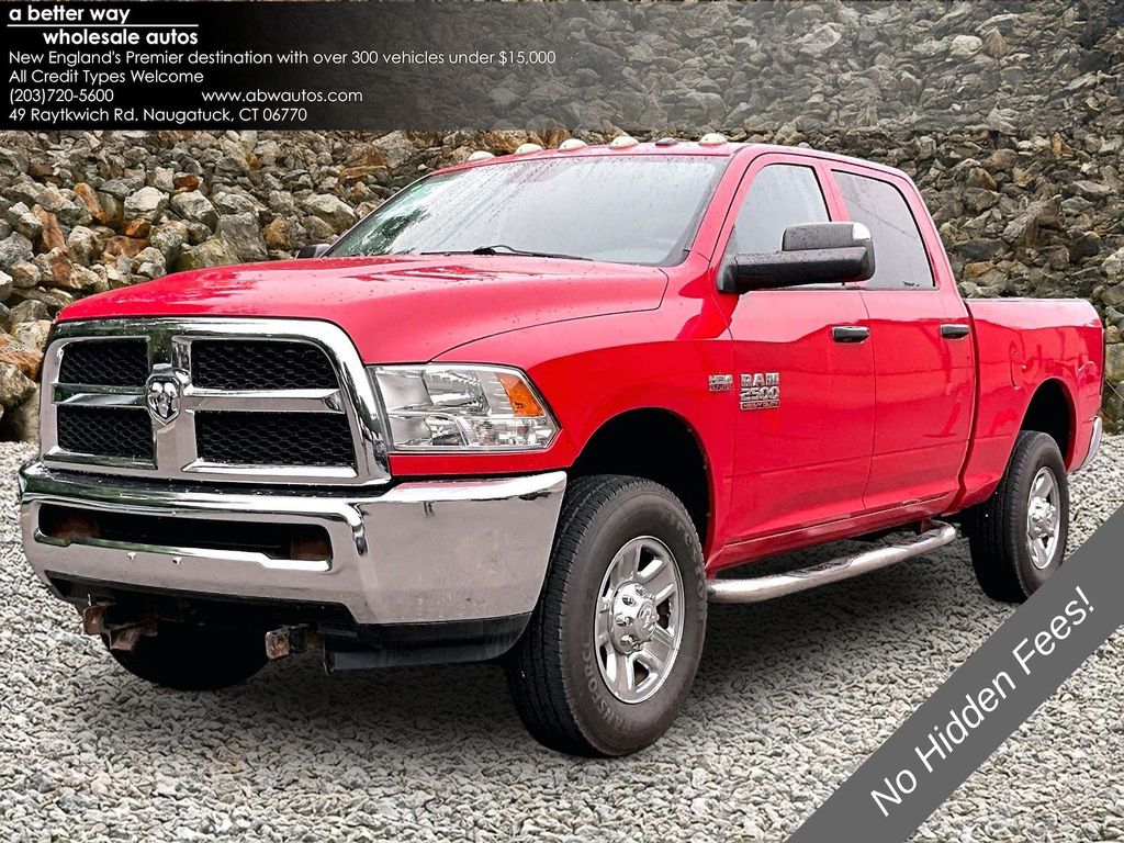 Flame Red Clearcoat 2014 RAM 2500 Pickup Truck Four-Wheel Drive 6-Speed Automatic
