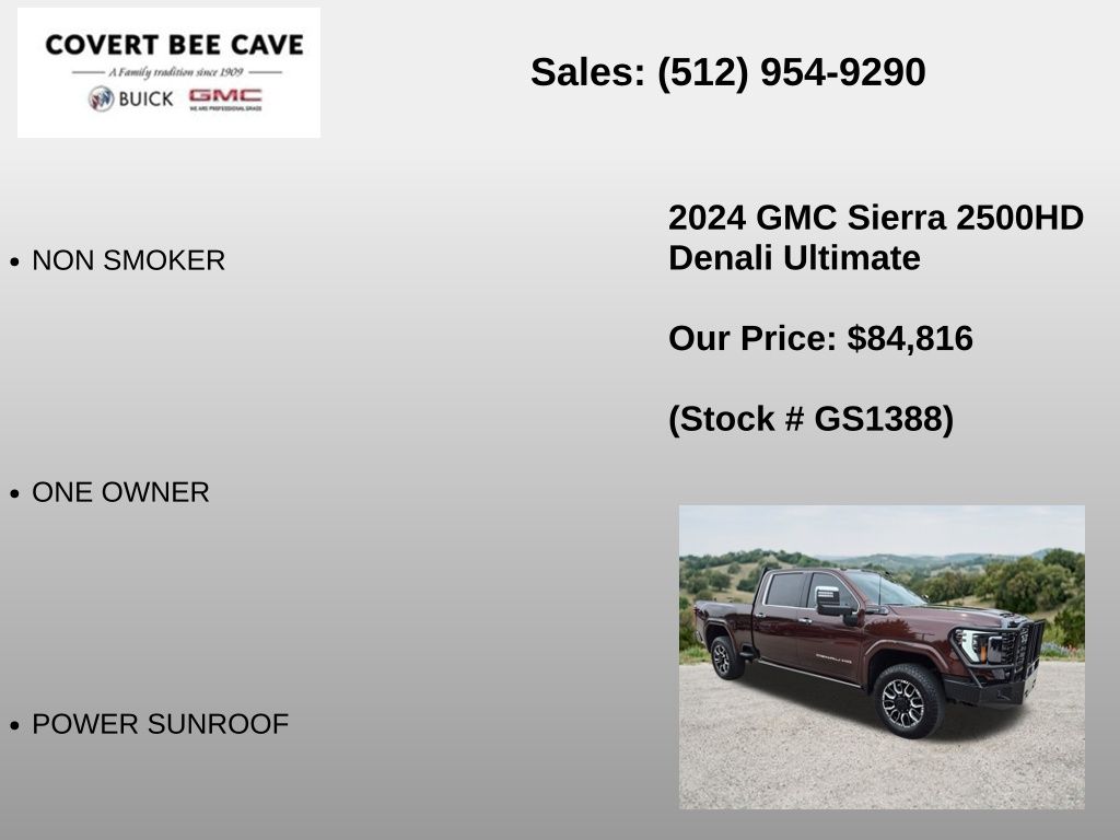 Used Car 2024 Gmc Sierra 2500hd  Denali Ultimate For Sale Under $90,000 In Austin, Texas