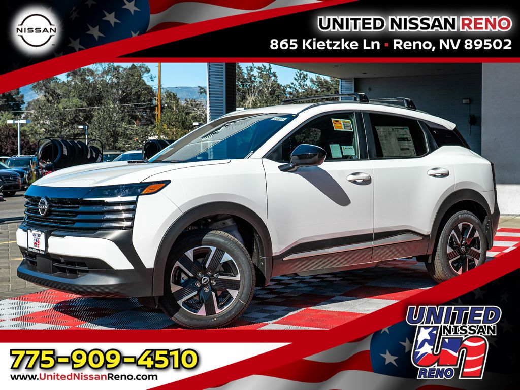 White (Fresh Powder) 2026 Nissan Kicks SUV / Crossover All-Wheel Drive Continuously Variable Transmission
