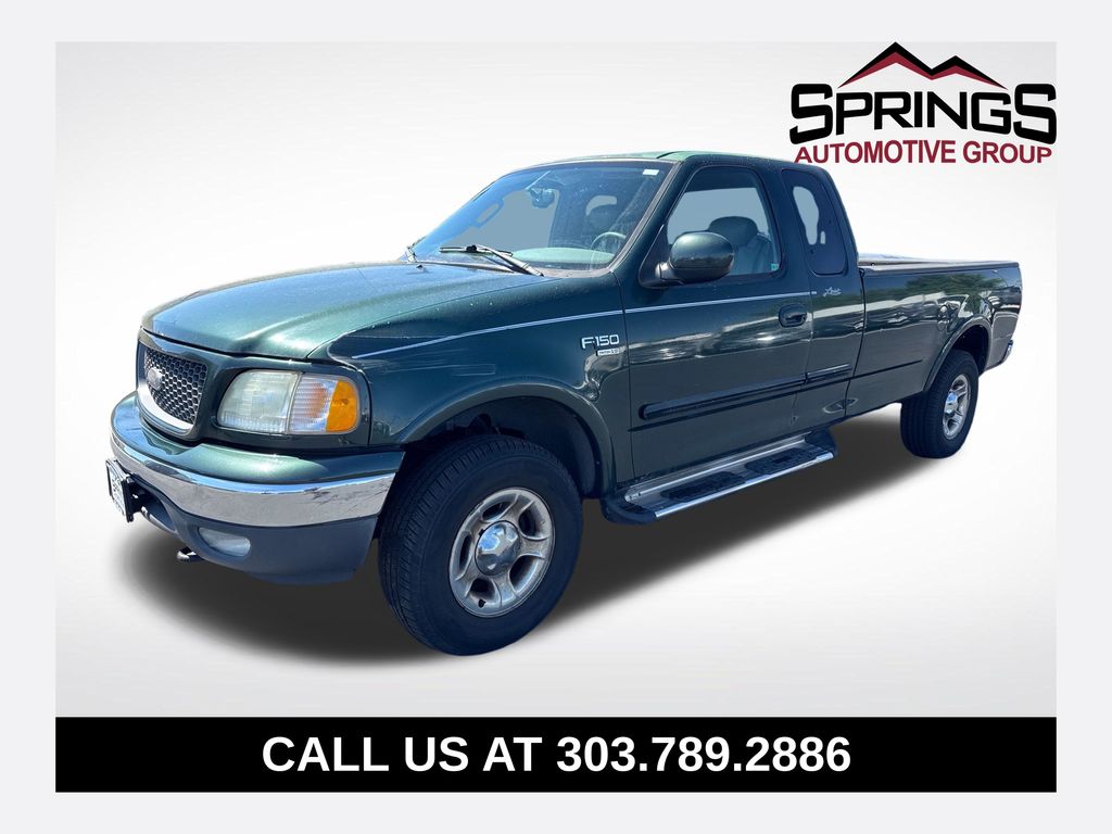 Green 2003 Ford F-150 XLT Extended Cab 4WD SB Pickup Truck Four-Wheel Drive 4-Speed Automatic Overdrive