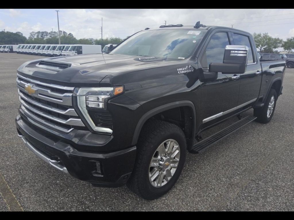Black 2024 Chevrolet Silverado 2500HD High Country Crew Cab 4WD Pickup Truck Four-Wheel Drive Automatic