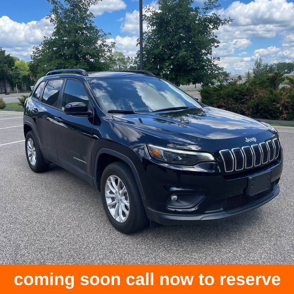 Diamond Black Crystal Pearlcoat 2022 Jeep Cherokee SUV / Crossover Four-Wheel Drive 9-Speed Automatic
