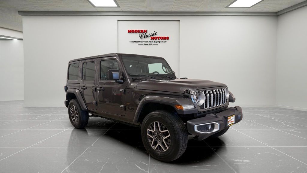 Gray (Granite Crystal Metallic Clearcoat) 2025 Jeep Wrangler Sahara 4-Door 4WD SUV / Crossover Four-Wheel Drive 8-Speed Automatic