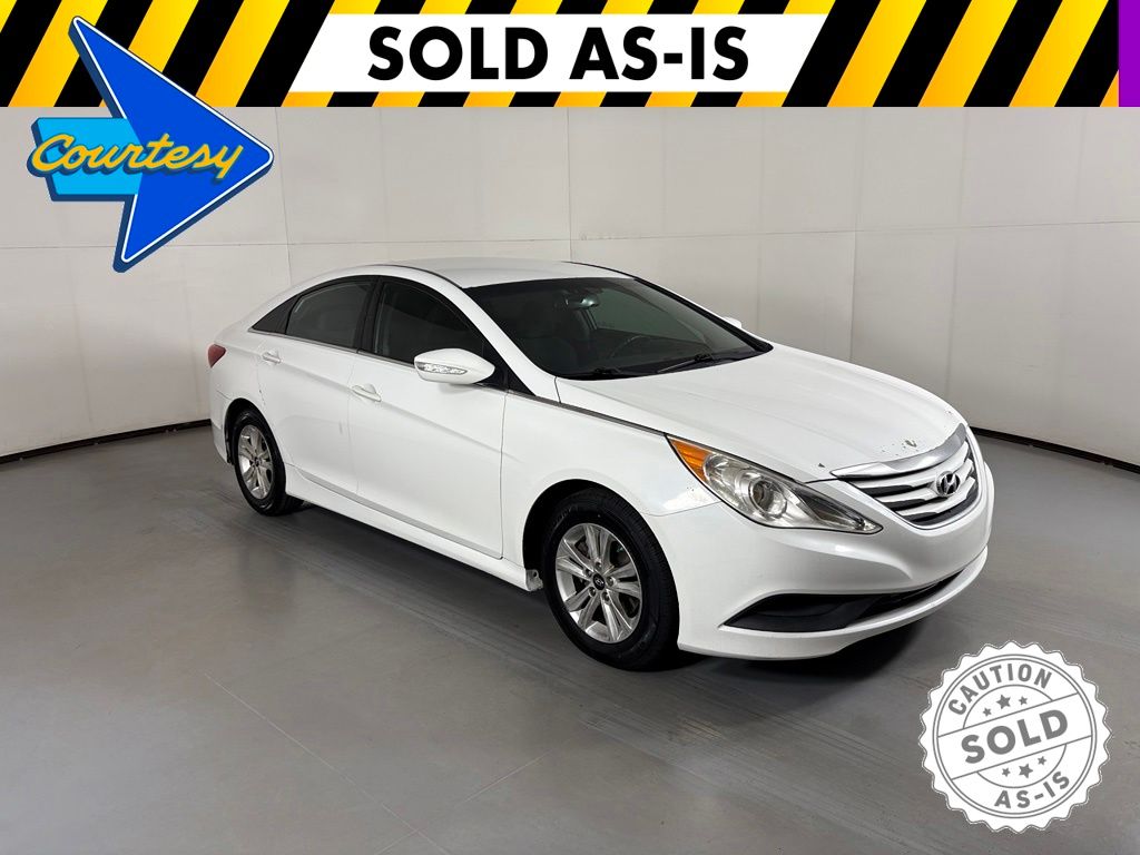 Pearl White 2014 Hyundai Sonata Sedan Front-Wheel Drive 6-Speed Automatic
