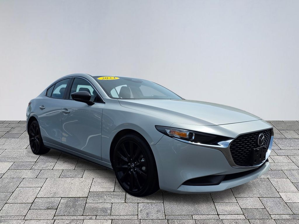 Ceramic White 2024 Mazda MAZDA3 2.5 S Select Sport FWD Sedan Front-Wheel Drive 6-Speed Automatic