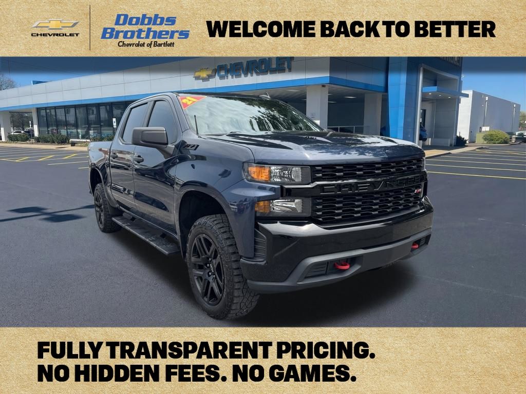 Northsky Blue Metallic 2021 Chevrolet Silverado 1500 Pickup Truck Four-Wheel Drive Automatic